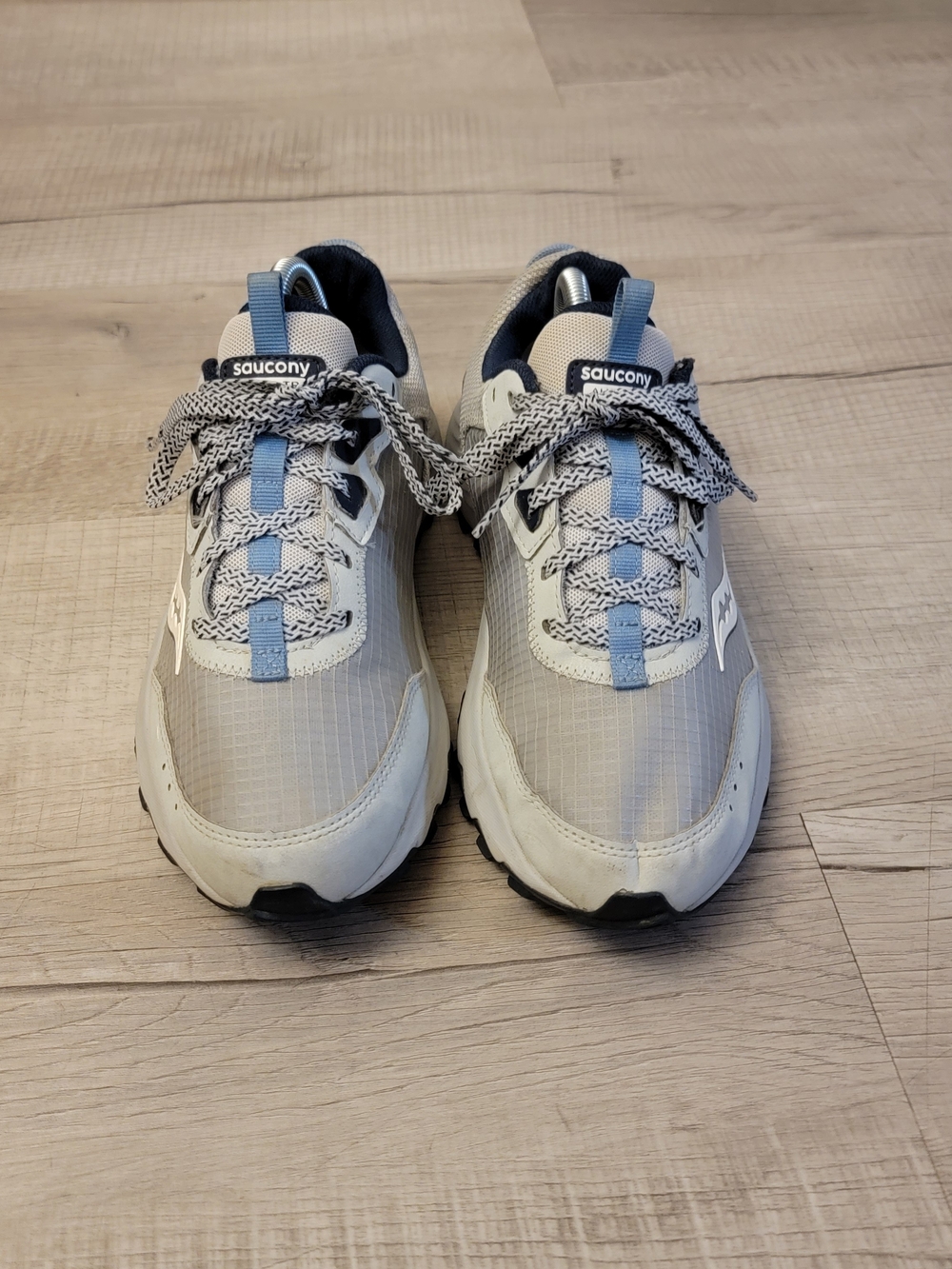 Saucony Kids Gray and Light Blue Trail Sneakers